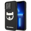 Karl Lagerfeld KLHCP13LCH3DBK Apple iPhone 13 Pro black hardcase 3D Rubber Choupette