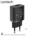 Φορτιστής Πρίζας Lamtech USB Travel Charger 2,1A Black