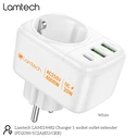 Φορτιστής Πρίζας Lamtech Multifunctional Surge 1xschuko 2xusb 1xtype-C Pd20w