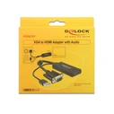 Αντάπτορας Delock VGA D-Sub15 + USB to HDMI