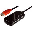 USB Hub Lindy 42783 Active Extens. USB2.0 Pro 12m, 4 Port USB 2 with Net