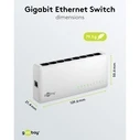 Goobay Gigabit Ethernet Switch 8 Θυρών 64564 Λευκό
