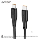 Καλώδιο Lamtech Type-C To Type-C 60w 2m Black