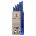 Ανταλλακτικό Μελάνι 1x5 Parker ink cartridge Quink Blue Washable