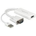Αντάπτορας Delock VGA D-Sub15 + USB to HDMI