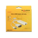 Αντάπτορας Delock VGA D-Sub15 + USB to HDMI