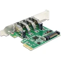 Κάρτα PCIe Delock 4x USB3.0 ext +LowProfile