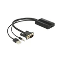 Αντάπτορας VGA Delock D-Sub15 Audio to HDMI A St/Bu