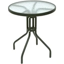 Velco Anthracite Round Metal Table - Dimensions: Ø60xH72cm