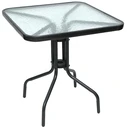 Velco Metal Square Garden Table Anthracite L70xW70xH72cm