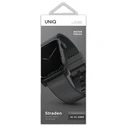UNIQ Straden strap for Apple Watch 4/5/6/7/SE/8/9/Ultra 44/45/49mm Leather Hybrid Strap grey/Grey