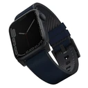 UNIQ Straden Apple Watch 4/5/6/7/SE/8/9/Ultra 44/45/49mm Leather Hybrid Strap blue