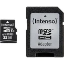 Κάρτα Μνήμης microSDHC 32GB Intenso 90MB/s Cl10 UHS-I +AD