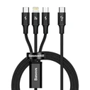 Καλώδιο USB Baseus Rapid Series 3-in-1 USB-C For M+L+T 20W 1.5m Black