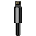 Καλώδιο Lightning Baseus Tungsten Gold USB to iP 2.4A 2m (black)
