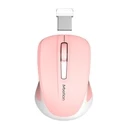 Ποντίκι Ασύρματο Meetion Silent Mini 2.4G Οπτικό (Ροζ)