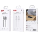 XO USB-C to Lightning Silicone Cable 30W 1m Black (NB-Q282A)