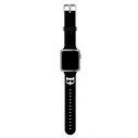 Strap Karl Lagerfeld KLAWLSLCK Apple Watch 4/5/6/7/SE/8/9/Ultra 44/45/49mm black strap Silicone Choupette Heads