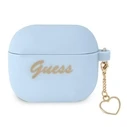 Guess GUA3LSCHSB Apple AirPods 3 cover blue Silicone Charm Collection