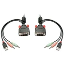 KVM Switch Lindy DVI 2 Port Compact USB 2 Audio USB 2 Audio
