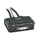 KVM Switch Lindy DVI 2 Port Compact USB 2 Audio USB 2 Audio