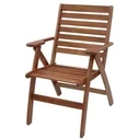 Velco ACACIA Folding Chair with Armrests - 3-position (W60xD64xH46/91 cm)