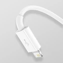 Baseus Superior Series Κανονικό καλώδιο USB σε Lightning / Type-C / micro USB 3.5A Λευκό 1.5m (CAMLTYS-02)