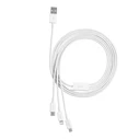 Baseus Superior Series Κανονικό καλώδιο USB σε Lightning / Type-C / micro USB 3.5A Λευκό 1.5m (CAMLTYS-02)
