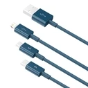 Καλώδιο USB 3in1 Baseus Superior Series USB to micro USB/USB-C/Lightning 3.5A 1.2m (blue)