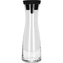 WMF Glass Serving Carafe 1000 ml with Black Stopper 13.7 cm MPN 06.1770.6610
