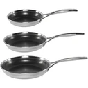 Zwilling Peak Stainless Steel 18/10 Frying Pan Set - 3-piece