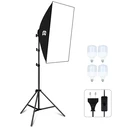Puluz PU5071EU Softbox Kit 50x70εκ. με τρίποδο, διάχυτο, grid και ομπρέλα