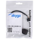 Αντάπτορας Akyga AK-CA-28 USB 2.0 Θηλ. - USB 3.0 Αρσ.