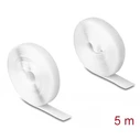 Delock Ταινία Τύπου Velcro 20919, Heavy Duty, 5mx20mm, Λευκή