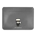 Karl Lagerfeld Sleeve KLCS14PISFG 13/14 inch silver Saffiano Ikonik Karl