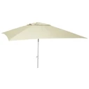 Velco Square Patio/Garden/Beach Umbrella Ecru 2x2m Metal with Metal Tilt Mechanism