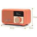 Roberts Revival Petite 2 Rechargeable Portable DAB+ Radio with Bluetooth - Orange