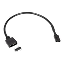 Καλώδιο Inter-Tech 1x 3pin 5V RGB -> 1x VDG connector, 20cm retail