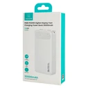 USAMS Power Bank CD251 with display, 3x output ports, 20000mAh, PD 20W, White
