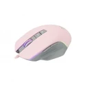 Ποντίκι Gaming Ενσύρματο White Shark RGB GARETH 6400 DPI PINK