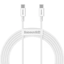 Καλώδιo USB Baseus Superior Series USB-C to USB-C, 100W, 2m (white)