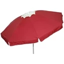 Campus Patio/Garden/Beach Umbrella Maroon/Cream Reinforced 2m Metal