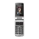 Kινητό Τηλέφωνο Bea-Fon SL645 - 2G, Silver Line, Large flip phone, Black-Silver