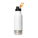 Ποτίστρα Asobu - Dog Buddy - Stainless steel bottle with 2 cups White
