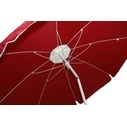 Campus Patio/Garden/Beach Umbrella Maroon/Cream Reinforced 2m Metal