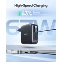 Baseus 67W USB-C Wall Charger with Built-in Retractable USB-C Cable EnerCore CJ21 - Black