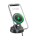 Baseus Primetrip Car Phone Holder with Adjustable Hooks and Wireless Charging - Black