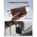 Baseus GaN Charger with 1x USB-A and 2x USB-C Ports and USB-C to USB-C Cable 100W Power Delivery Black (PicoGo AE21)