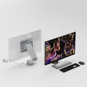 Alogic ASPEKT Βάση Γραφείου Οθόνης έως 32" Ασημί