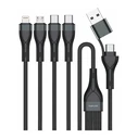 Καλώδιο Κινητού 4Smarts USB-C/A Multi-charging 4in2 1.2m. Black